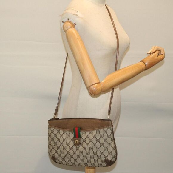 Gucci Ophidia Beige Canvas Shoulder Bag (Pre-Owned) - Picture 8 of 12